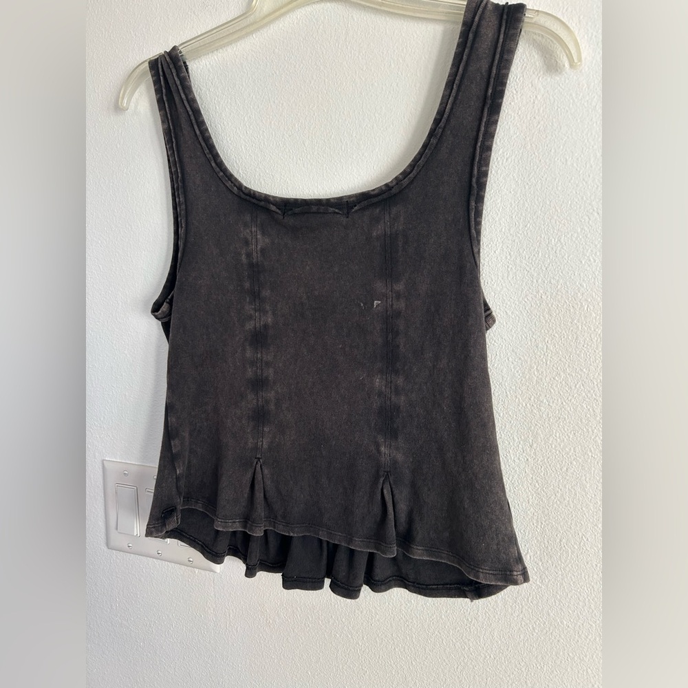 We The Free Black Peplum Tank Top - Picture 4 of 7